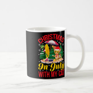 Caneca De Café Proprietário de Gato de Natal Engraçado - Natal em