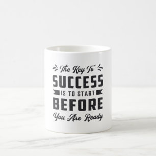 Caneca De Café Proprietário De Negócios A Chave Para O Sucesso