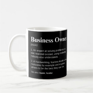 Caneca De Café Proprietário de Negócios Empreendedor Inspirador