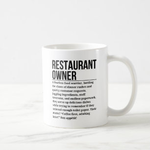 Caneca De Café Proprietário do Restaurante