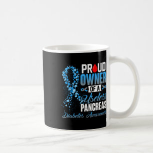 Caneca De Café Proprietário Orgulhoso De Uma Diabetes Do Tipo 1 D