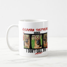 Caneca De Café Proprietário orgulhoso do German shepherd Não ligo