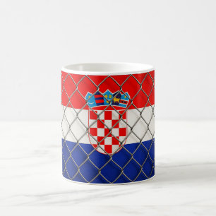 Caneca De Café Proteção da Bandeira da Croácia