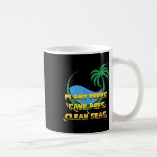 Caneca De Café Proteção das abelhas Plantações em Árvore Ecologia