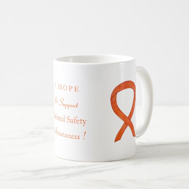 Caneca De Café Proteção dos animais (Frente Esquerda)