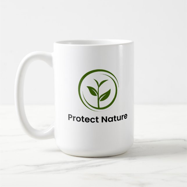 Caneca De Café Proteger a Natureza (Esquerda)
