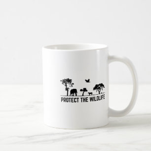 Caneca De Café Proteger a Natureza da Conservação Animal Safari S