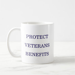 Caneca De Café Proteger os Benefícios dos Veteranos Político