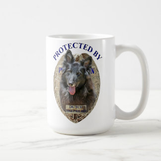 Caneca De Café Protegido pelo pastor holandês