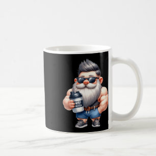 Caneca De Café Proteína De Soro De Soro Pai Funny Bodybuilder Grá