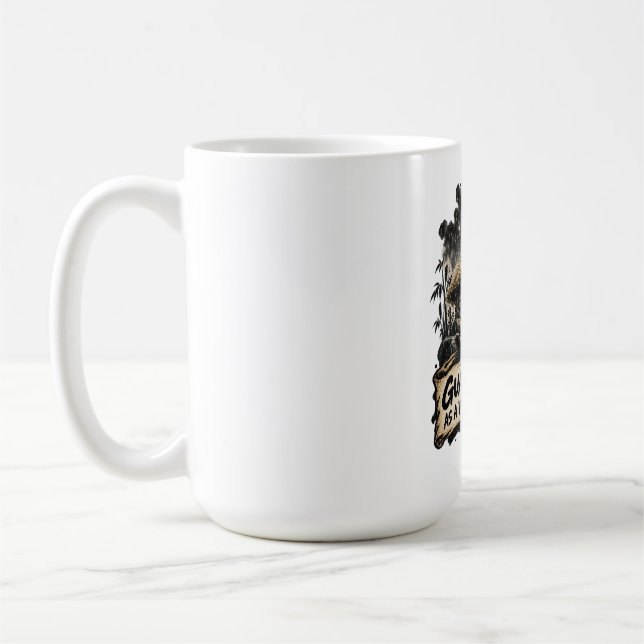 Caneca De Café Proteja a Mente como uma Casa Bem Coberta Dhammapa (Esquerda)
