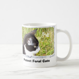Caneca De Café Proteja gatos ferozes