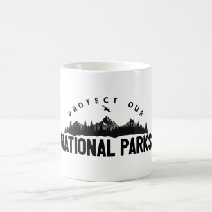 Caneca De Café Proteja o Apoio aos Nossos Parques Nacionais