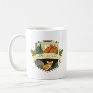 Caneca De Café Proteja o Parks Pika