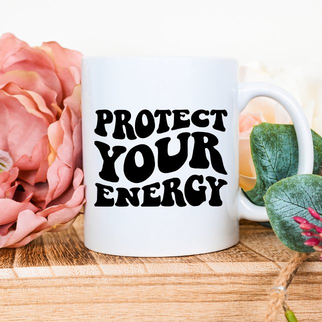 Caneca De Café Proteja o seu canhão de energia (Criador carregado)