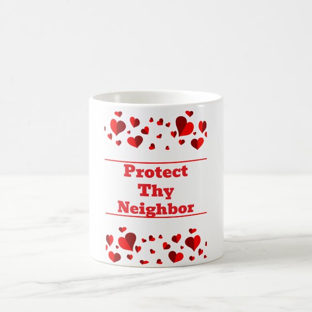 Caneca de Café Proteja Seu Próximo (Centro)