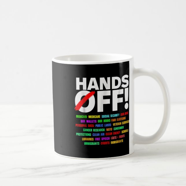 Caneca De Café Protesto contra segurança social (Direita)
