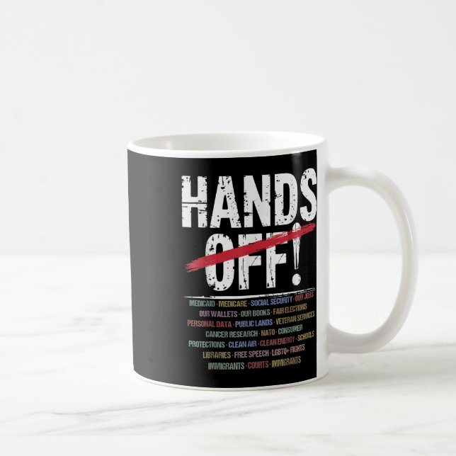 Caneca De Café Protesto de Mãos (Direita)