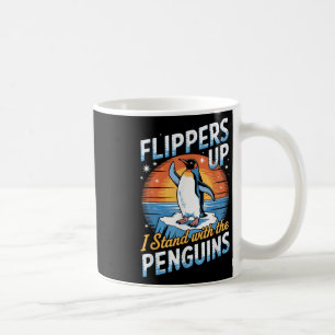 Caneca De Café Protesto Engraçado Contra Pinguins Tarifários Prot
