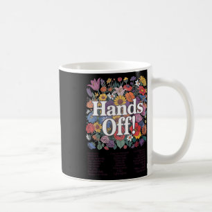 Caneca De Café Protesto Floral Anti-Trump