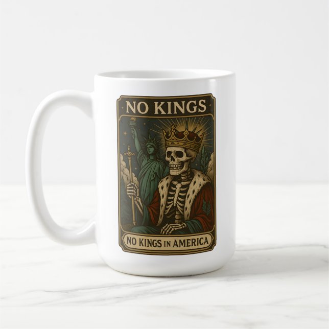 Caneca De Café Protesto no Dia Sem Reis na América (Esquerda)