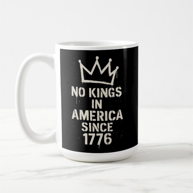 Caneca De Café Protesto no Dia Sem Reis na América (Esquerda)