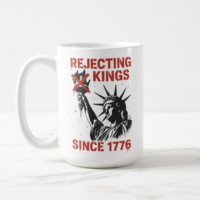 Caneca De Café Protesto no Dia Sem Reis na América (Esquerda)