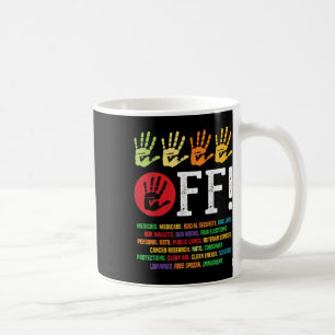 Caneca De Café Protestos Contra Segurança Social E Medicamento Pr