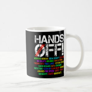 Caneca De Café Protestos Contra Segurança Social E Medicamento Pr