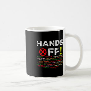 Caneca De Café Protestos Contra Segurança Social E Medicamento Pr
