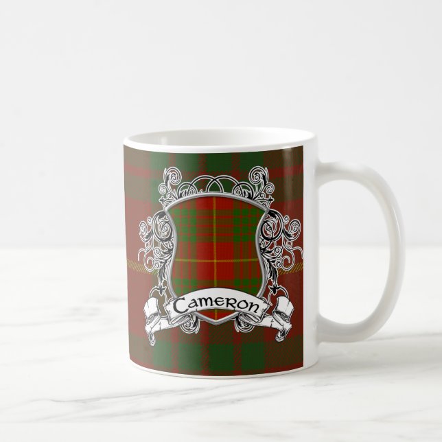 Caneca De Café Protetor do Tartan de Cameron (Direita)