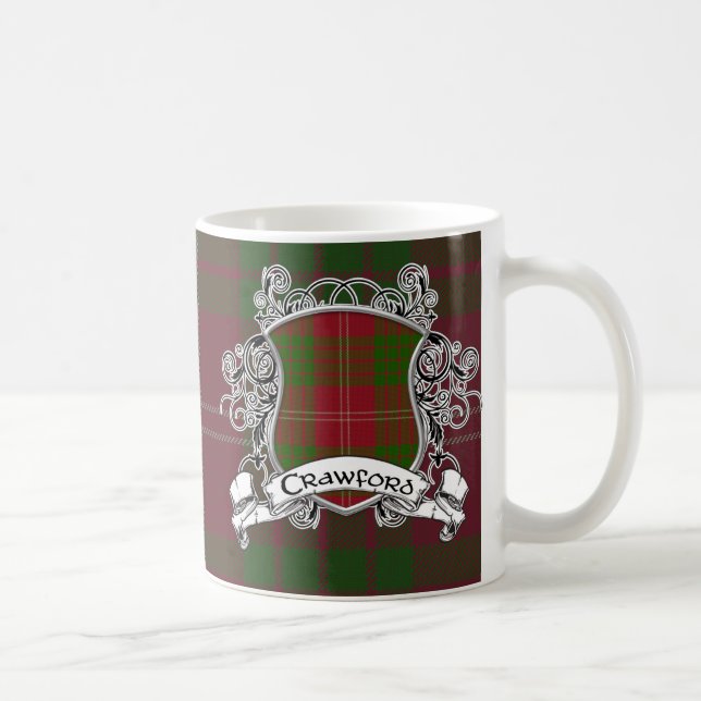 Caneca De Café Protetor do Tartan de Crawford (Direita)