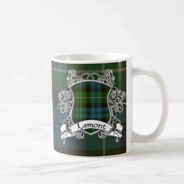 Caneca De Café Protetor do Tartan de Lamont (Direita)