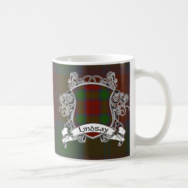 Caneca De Café Protetor do Tartan de Lindsay (Direita)