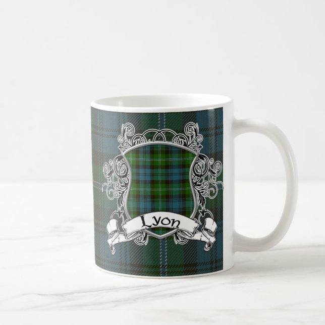 Caneca De Café Protetor do Tartan de Lyon (Direita)