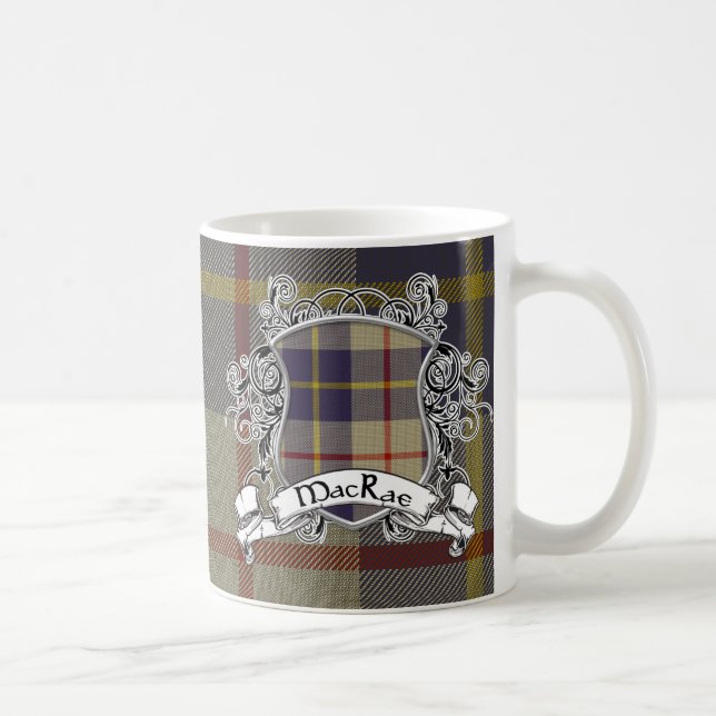 Caneca De Café Protetor do Tartan de MacRae (Direita)