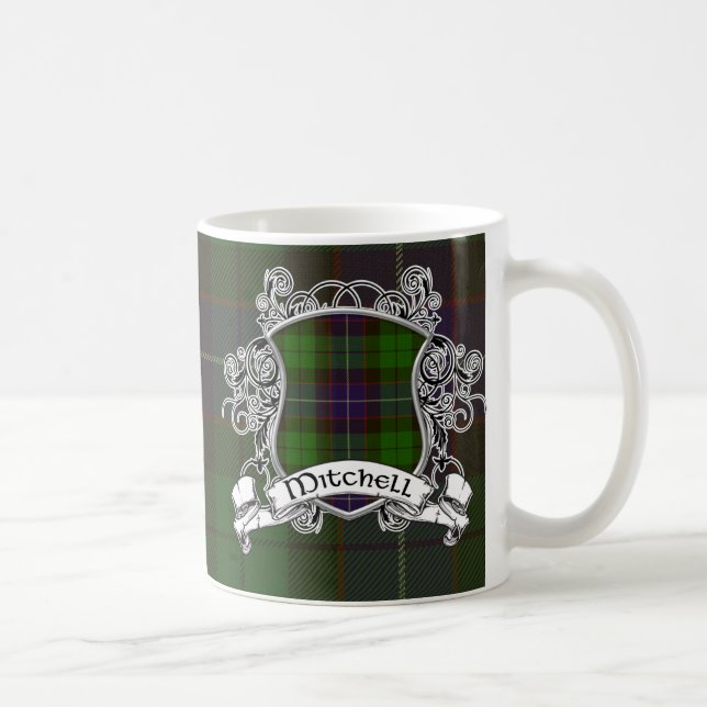 Caneca De Café Protetor do Tartan de Mitchell (Direita)
