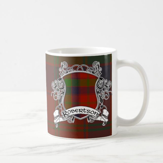 Caneca De Café Protetor do Tartan de Robertson (Direita)