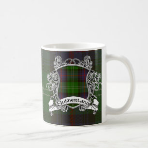 Caneca De Café Protetor do Tartan de Sutherland