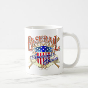 Caneca De Café Protetor dos EUA do basebol do vintage