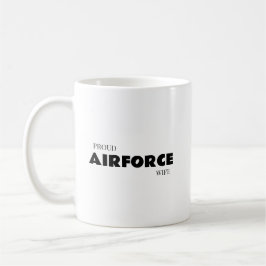 Caneca De Café Proud airforce wife