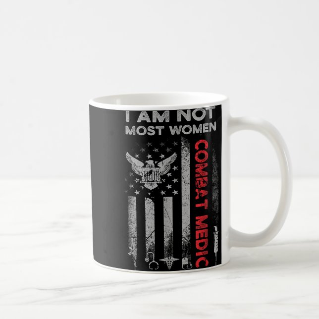 Caneca De Café Proud Combate Médico Veterano Soldado Com (Direita)