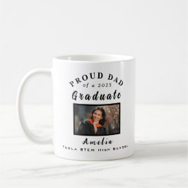 Caneca De Café Proud Dad Graduation 2025 Custom Photo Gift 
