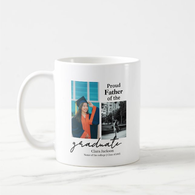 Caneca De Café Proud father of a graduate (Esquerda)