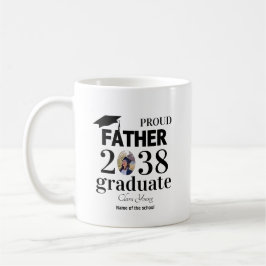Caneca De Café Proud Father personalized graduation