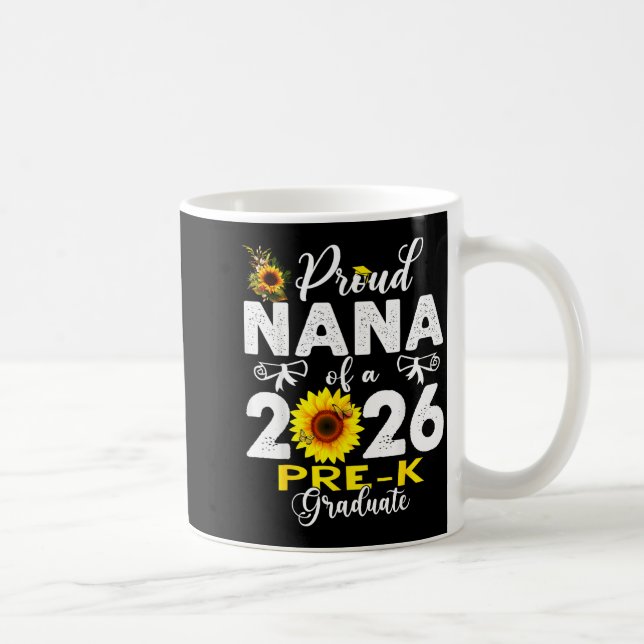 Caneca De Café Proud nana of 2026 pre-k graduate mothers day (Direita)
