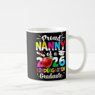 Caneca De Café Proud nanny of a class of 2026 graduate kids 