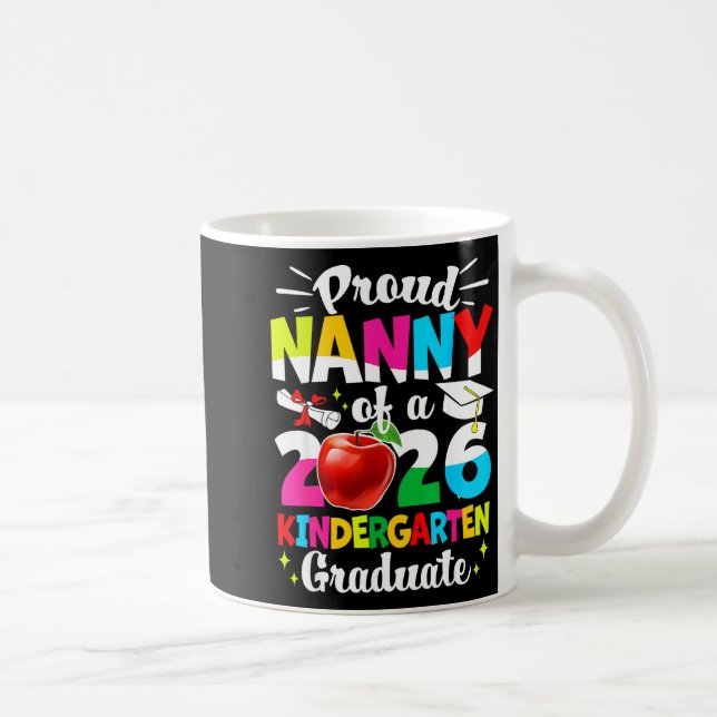 Caneca De Café Proud nanny of a class of 2026 graduate kids  (Direita)