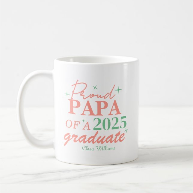 Caneca De Café Proud papa of a graduate (Esquerda)