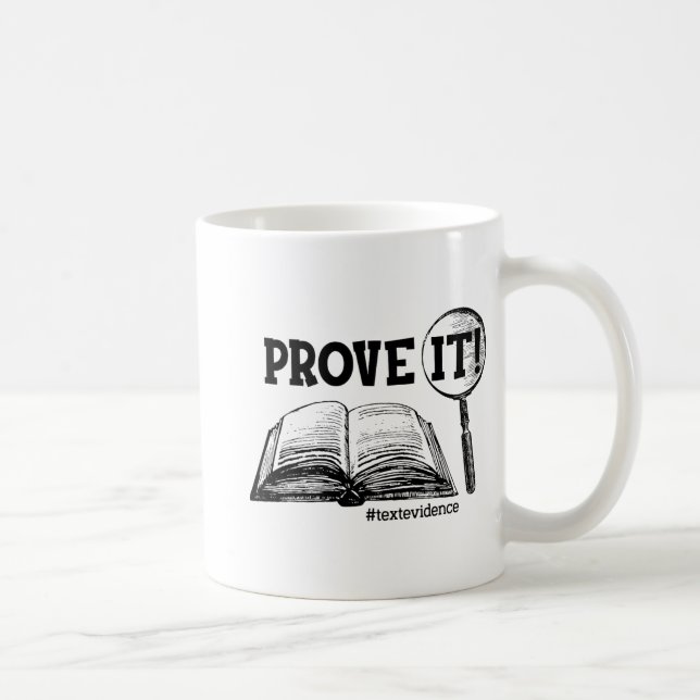 Caneca De Café Prova De Texto Engraçado Presente No Dia De Teste  (Direita)
